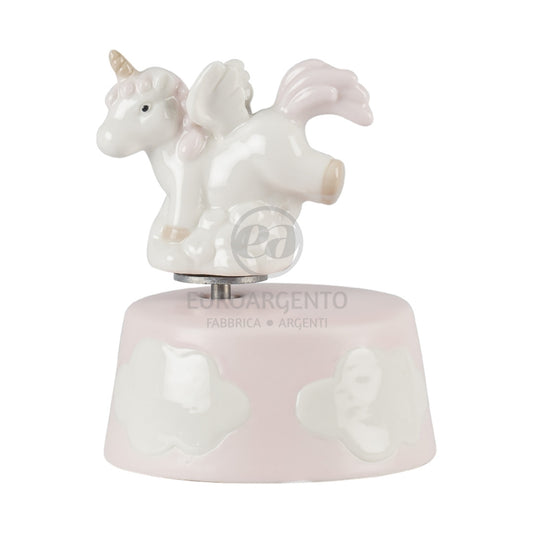 Carillon unicorno  (rosa) c/box c/ fazz