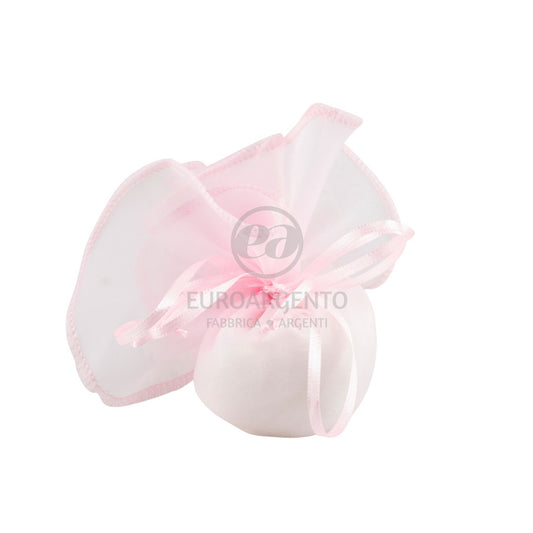 Fazzoletto porta confetti con tiranti (rosa)