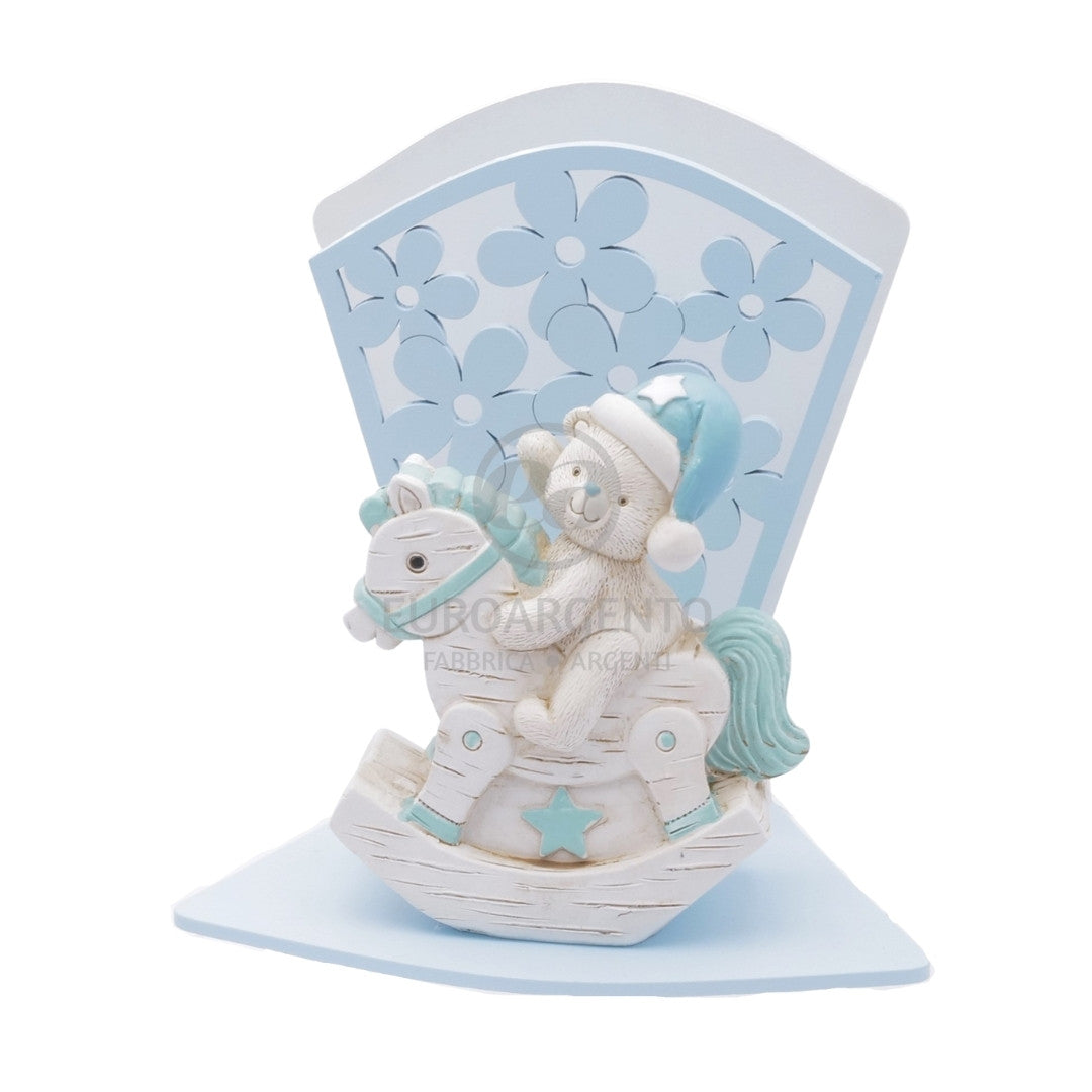 Lampada orsetto su dondolo (azzurro)