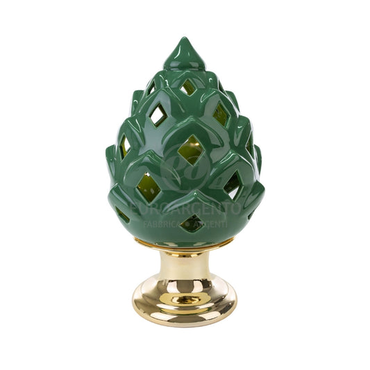 Pigna verde con led (grande)