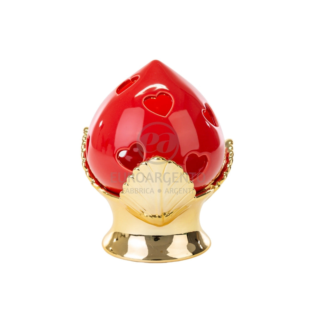 Pomo rosso con led (piccolo)
