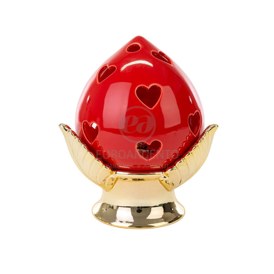 Pomo rosso con led (grande)
