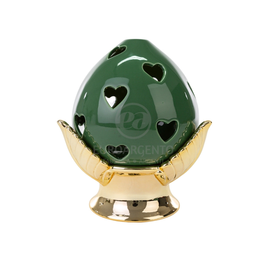 Pomo verde con led (grande)
