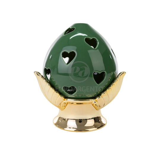 Pomo verde con led (grande)