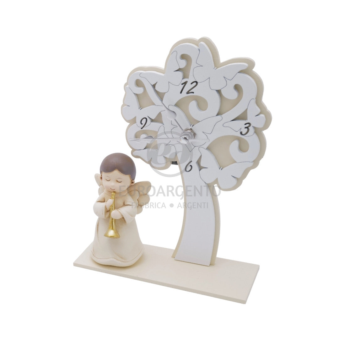 Orologio albero della vita con angioletto
