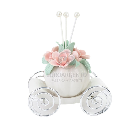 Fiori rosa - profumatore carrozza (grande)