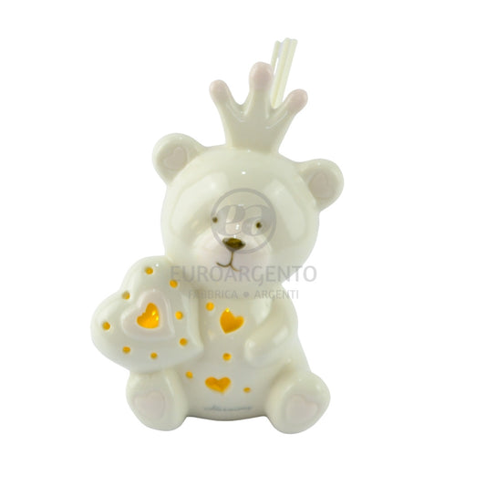 Profumatore orsetto con led - Rosa
