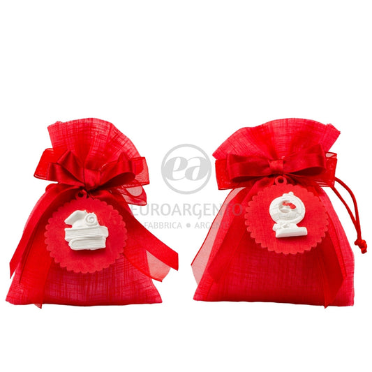 Sacchettino porta confetti laurea (rosso)