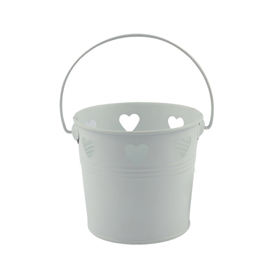 Secchiello con cuori h11cm