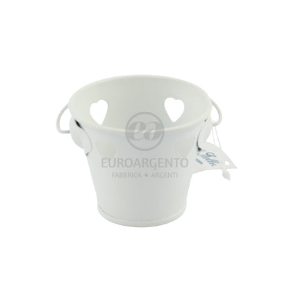 Secchiello con cuori h5.5cm