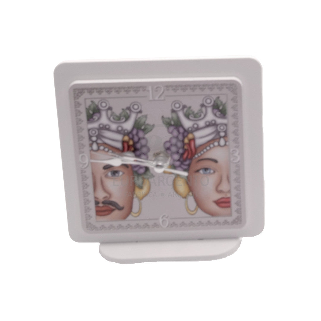 Orologio con teste di moro 12x12