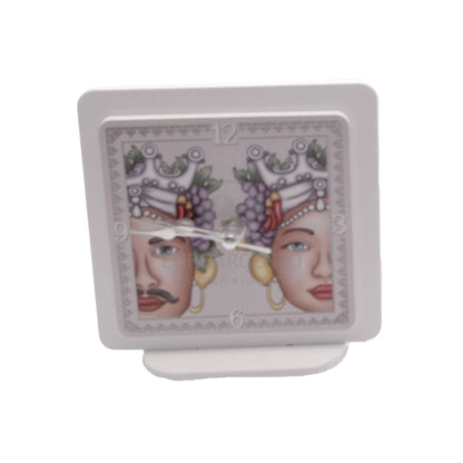 Orologio con teste di moro 12x12