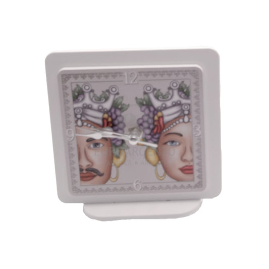 Orologio con teste di moro 12x12
