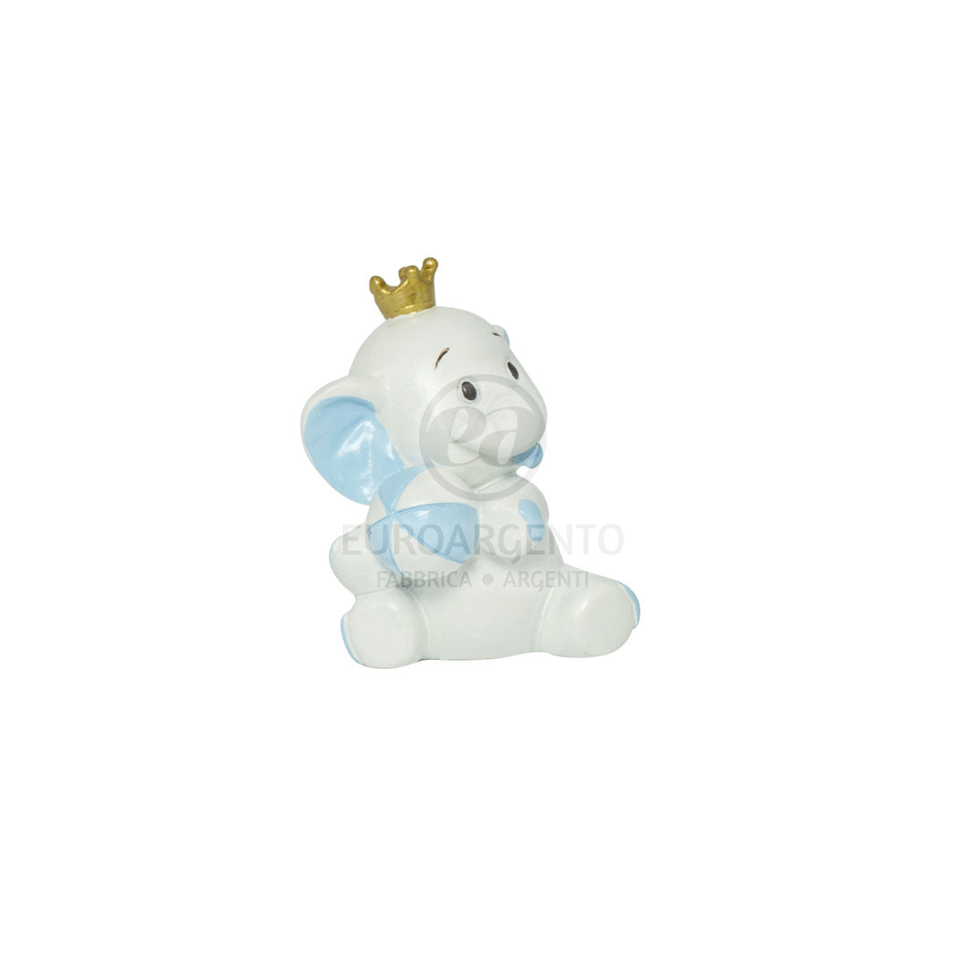 Elefante con Fazzoletto porta confetti (celeste)
