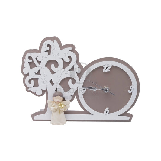 Orologio con albero della vita e angioletto