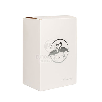 Coppia porta candela cristallo con fiore